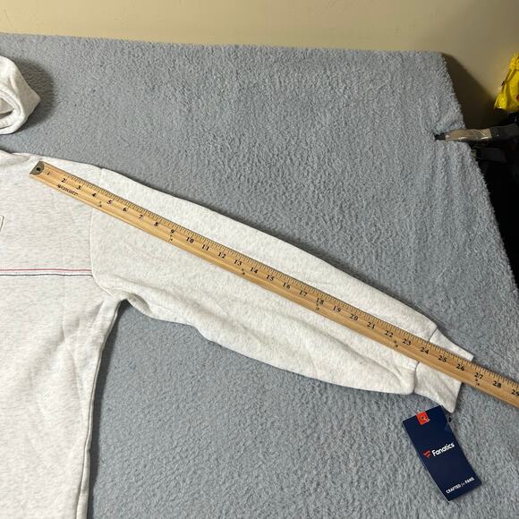 NWT Cleveland Indians‎ Hoodie Fanatics Gray Cream Pullover Size XL MLB Baseball - Picture 6 of 13